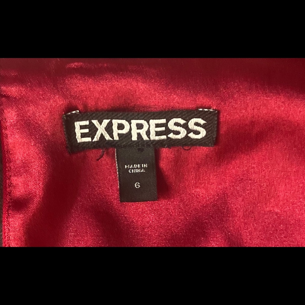 Red lined Work or Cocktail Sheath Dress